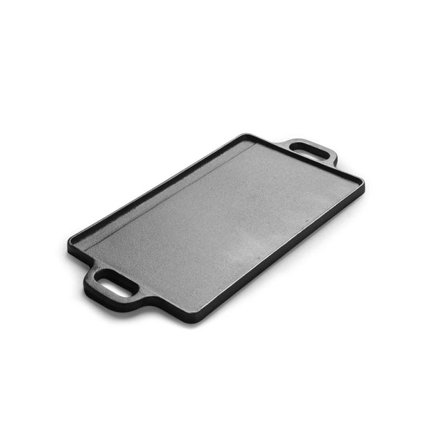 Cast Iron Outdoor Baking Tray Double-Sided Skillet Frying Pan Iron Plate Cast Iron Pan BBQ Griddles Cookware