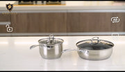 KAISA VILLA KV-6667 Cooking Pot Stainless Steel Wholesale Cookware Sets Cooking Pots and Pans Cookware Set