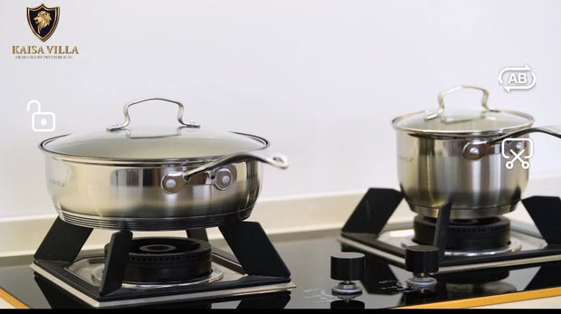 KAISA VILLA KV-6667 Cooking Pot Stainless Steel Wholesale Cookware Sets Cooking Pots and Pans Cookware Set