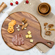 Acacia Wooden Cutting Chopping Board Block Tabla De Picar Cocina Cortar With Handle Kitchen