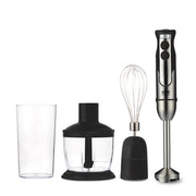 4 in 1 Handheld Blender, Electric Multifunctional Stick Blender, Silver Colored 304 Stainless Steel Blade