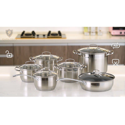 KAISA VILLA KV-6667 Cooking Pot Stainless Steel Wholesale Cookware Sets Cooking Pots and Pans Cookware Set
