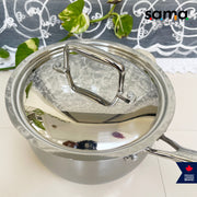 Stainless Steel Triply Sauce Pan With Lid | Premium Cookware