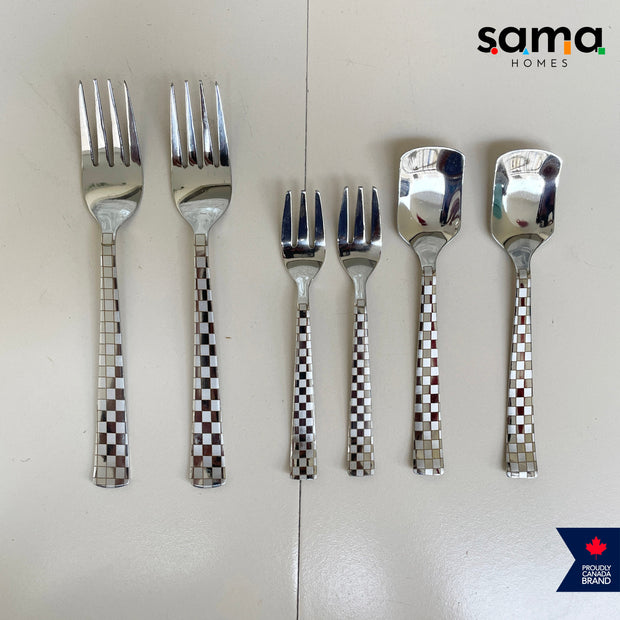 Stainless Steel Dinner Set 84 Pieces | Premium Dinnerware | Gift Idea