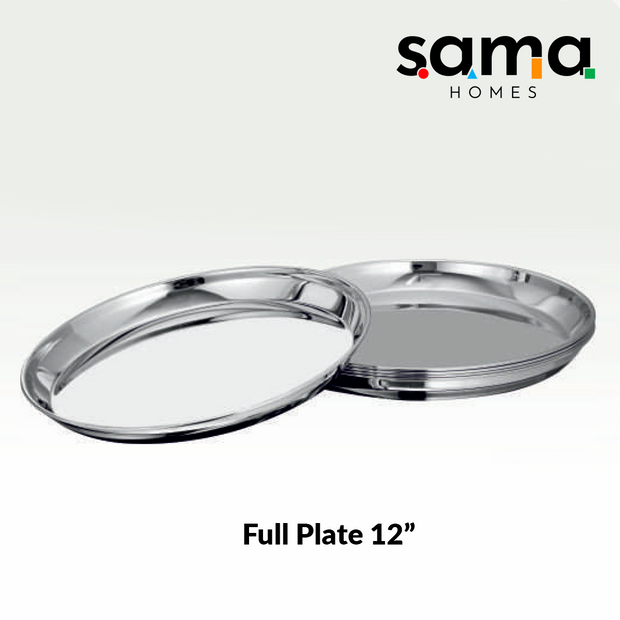 Steel Platinum Dinner Set 36 Pieces Laser Design | Family Dinnerware Set