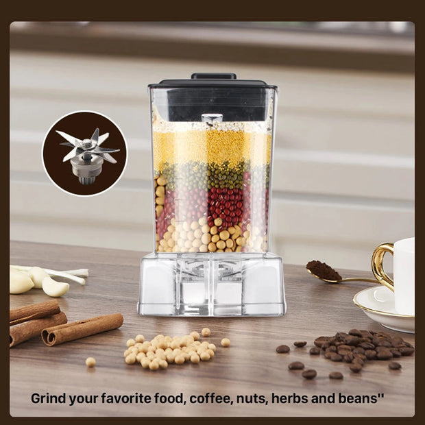 6000W Powerful Blender, Blender Smoothie Maker Table Blender With 2.5L Container, Professional Blender Mixer for Ice,Nut,Fruit