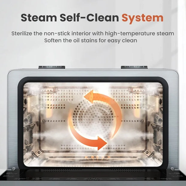 FOTILE ChefCubii 4-In-1 Countertop Convection Steam Oven, Air Fryer, Dehydrator With True Convection Bake, Steam-Bake, Broil