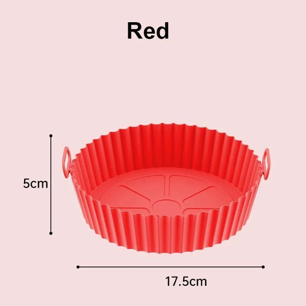 Reusable Non-Stick Air Fryer Silicone Liners & Basket Accessory Set