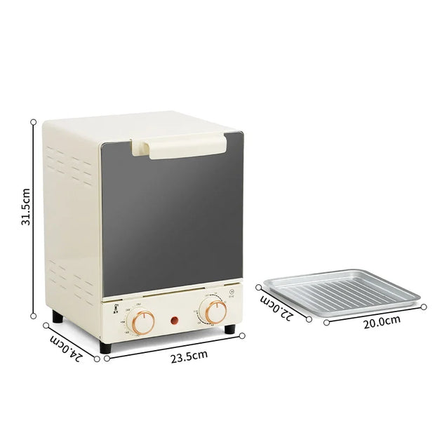 Large Capacity Electric Air Fryers Toaster Oven Mechanical Household Kitchen 360°Baking Convection Oven Deep Fryer Oil Free 12L