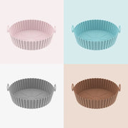 Air Fryer Silicone Basket Thicken Silicone Mold for Air Fryer Pot Oven Baking Tray Fried Chicken Pizza Air Fryer Accessories