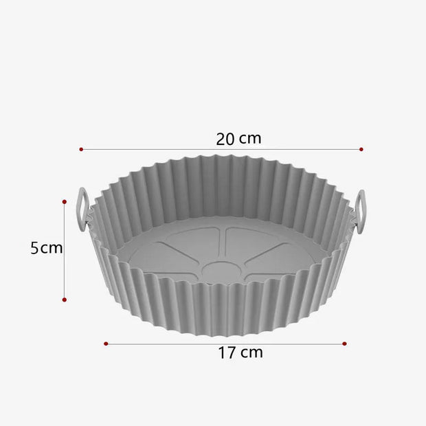 Air Fryer Silicone Basket Thicken Silicone Mold for Air Fryer Pot Oven Baking Tray Fried Chicken Pizza Air Fryer Accessories