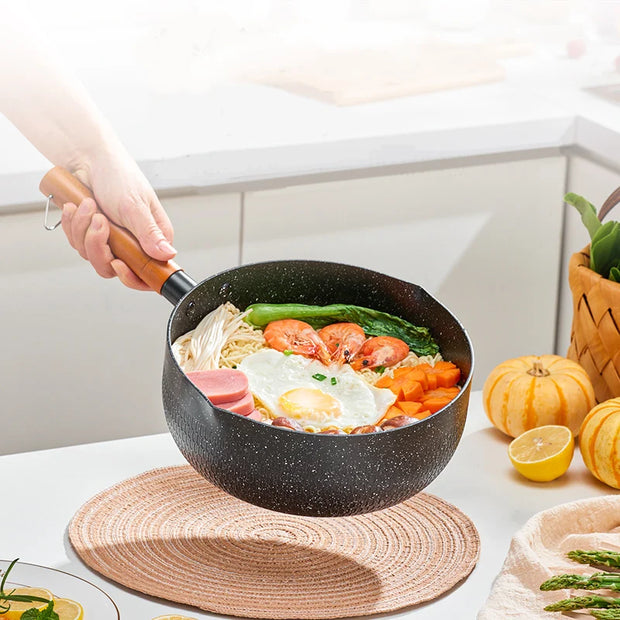 GIANXI Multifunctional Snow Pot Non-Stick Pan Kitchen Utensils Stainless Steel Milk Pot Kitchen Practical Cookware Saucepan