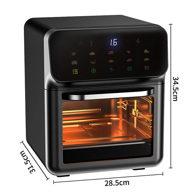 10L Large Capacity Oil-Free Electric Air Fryer Oven for Household Cooking
