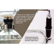 Coffeemaker Japanese Style Siphon Coffee Maker Tea Siphon Pot Vacuum Coffeemaker Glass Type Coffee Machine Filter Kahve Makinesi