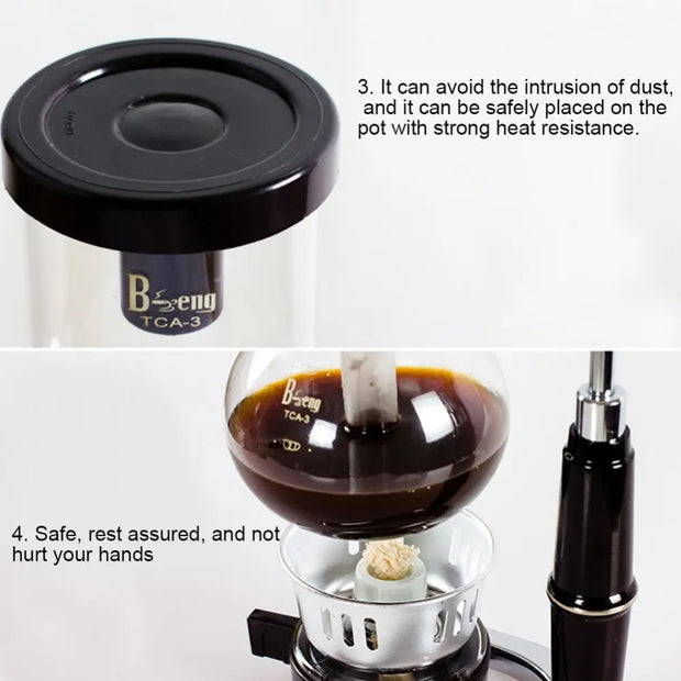 Coffeemaker Japanese Style Siphon Coffee Maker Tea Siphon Pot Vacuum Coffeemaker Glass Type Coffee Machine Filter Kahve Makinesi