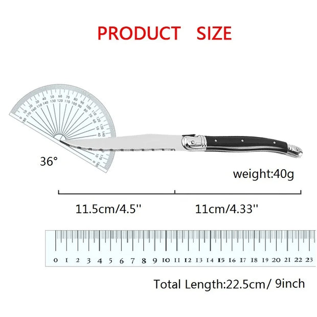 4/6/8/10pcs Laguiole Black Steak Knife Forks Stainless Steel Dinner Knives Table Fork Black Cutlery Restaurant Kitchen Tableware