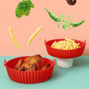 Reusable Non-Stick Air Fryer Silicone Liners & Basket Accessory Set