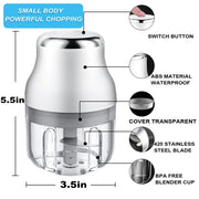 Electric Garlic Chopper Meat Grinder Mini Vegetable Chopper Garlic Crusher Blenders for Kitchen Grinders Food Processor Mixer