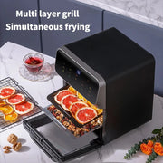 10L Large Capacity Oil-Free Electric Air Fryer Oven for Household Cooking