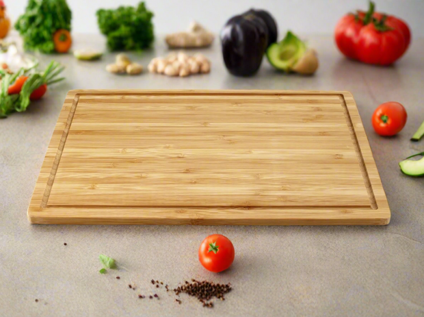 Bamboo Wood Cutting Board: Large Eco-Friendly Chopping Board