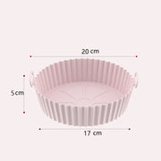Air Fryer Silicone Basket Thicken Silicone Mold for Air Fryer Pot Oven Baking Tray Fried Chicken Pizza Air Fryer Accessories