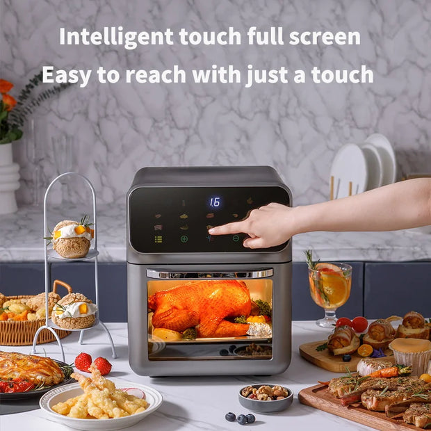 10L Large Capacity Oil-Free Electric Air Fryer Oven for Household Cooking