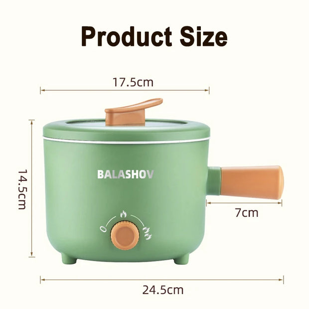 Multifunction Cooker Household Mini Rice Cooker Electric Cooking Pots Non-Stick Pan for Kitchen Portable Multi Cooker 1-2 People