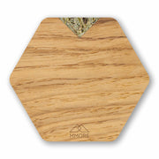 PERSONALIZED Wooden Coasters - Oak / Set of 4 Coasters
