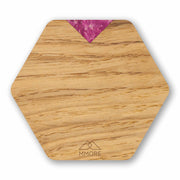 PERSONALIZED Wooden Coasters - Oak / Set of 4 Coasters