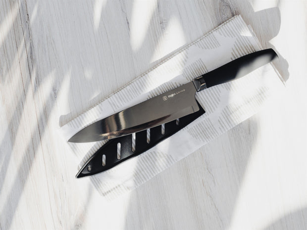 Titan 8 Inch Chef Knife - Black