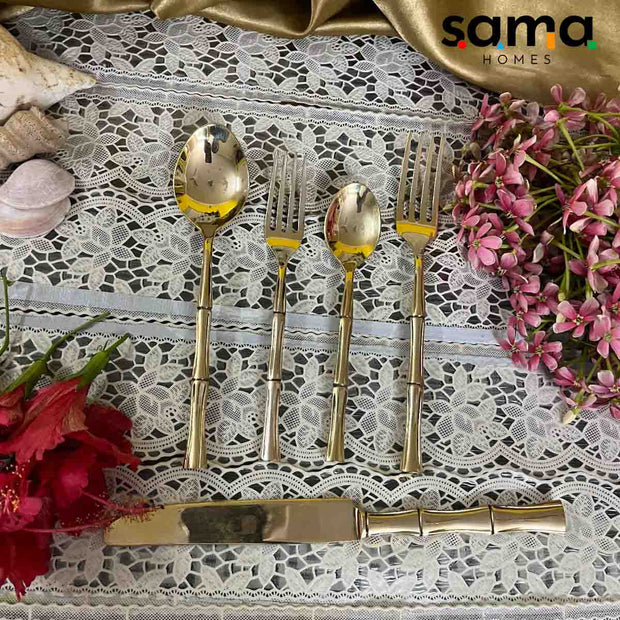 Reusable Brass Travel Utensil Set – Eco-Friendly, Sustainable Cutlery for Travel & Outdoors