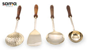 Handcrafted Brass Cooking Cutlery Set | Eco-Friendly Kitchen Tools for Culinary Artistry | Durable, Stylish & Sustainabl
